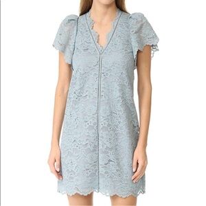 Rebecca Taylor Dusty‎ Blue Lace Dress